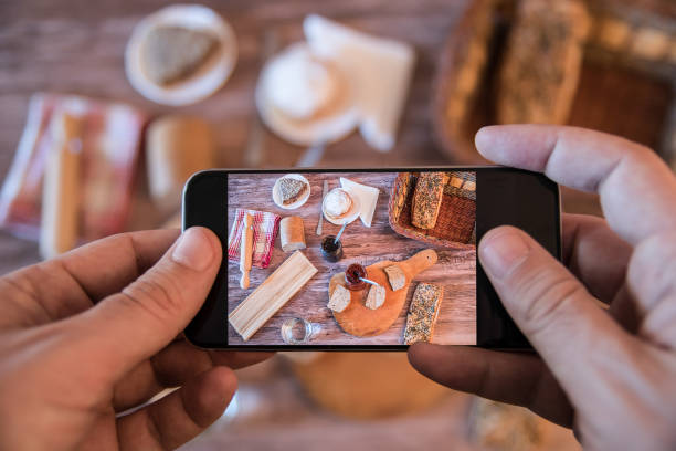istock Taking photo of breakfast on smartphone 642567200