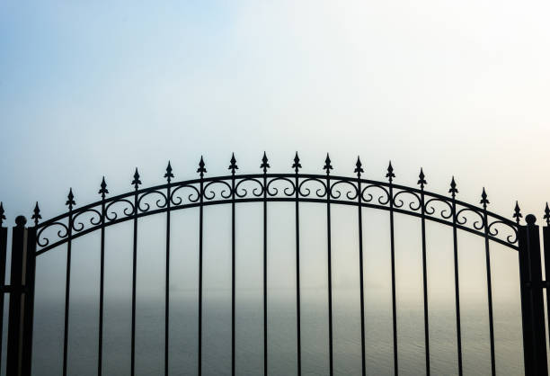 istock Foggy morning on the Volga river. 642570716