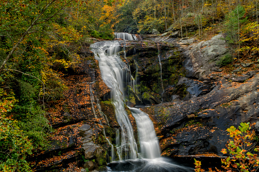 Bald River Falls near Tellico Plains, Tennessee, USA in Autumn