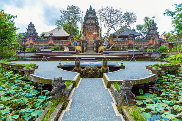 istock Lotus Temple with Pond, Ubud, Bali 642581230