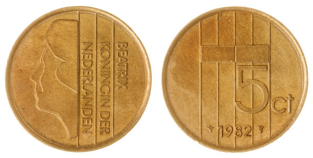 istock 5 cents 1982 coin isolated on white background, Netherlands 642595238