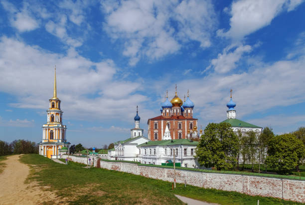 View of Ryazan Kremlin with Assumption Cathedral from the ramparts, Russia