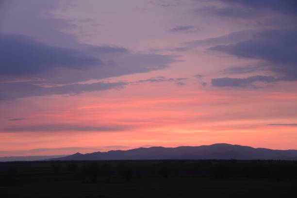 istock Mongolian sunset from the Trans-Siberian Railroad 642599564