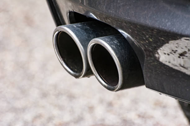 istock Exhaust pipe of a car 642602016