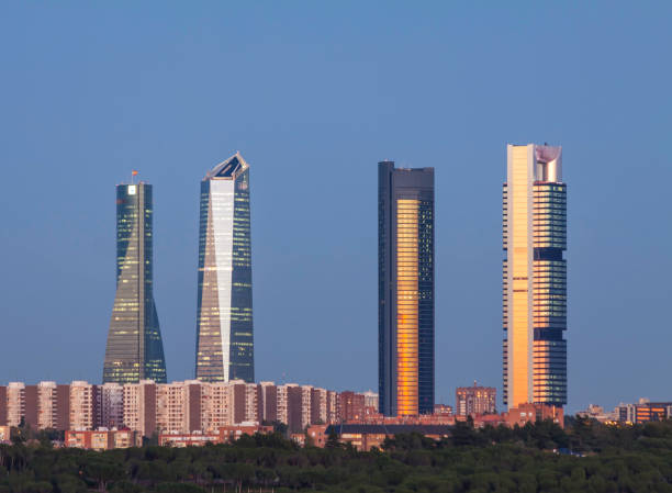 istock Madrid Four Towers Sky Line 642616850