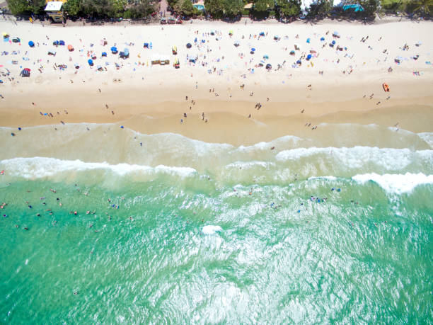 An aerial view of Noosa Heads stock photo