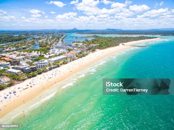 An Aerial View Of Noosa Heads Stock Photo - Download Image Now - Sunshine Coast - Australia, Noosa Heads, Australia