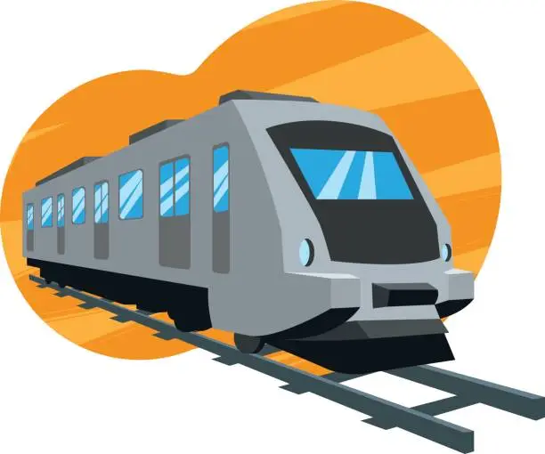 Vector illustration of train