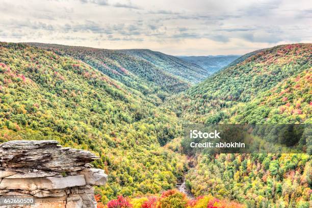 Allegheny Mountains In Autumn At Lindy Point Overlook Stock Photo - Download Image Now