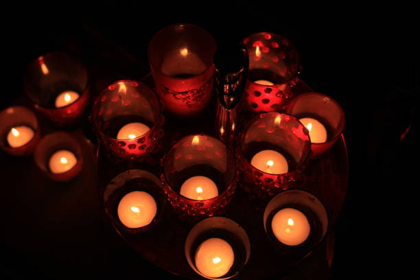 istock Red votives and candles 642666500