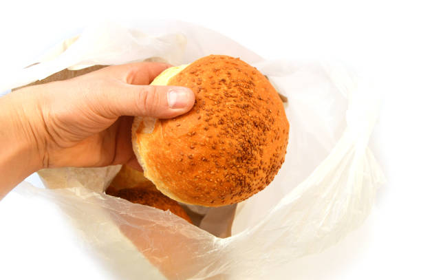 istock Turkish bread, tiny bread, sesame bread, pictures of bread in a bag 642673470