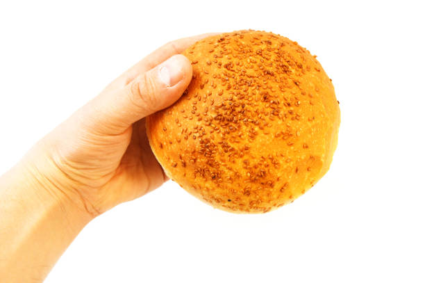 istock Turkish bread, tiny bread, sesame bread, pictures of bread in a bag 642673498