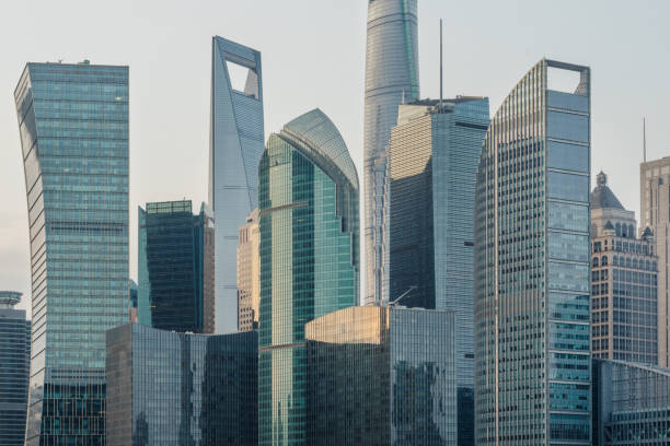 istock landmarks of Shanghai 642683234