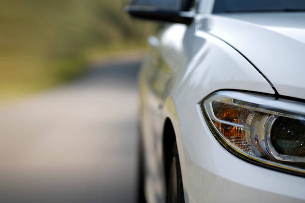 istock car on the road with motion blur background 642687588