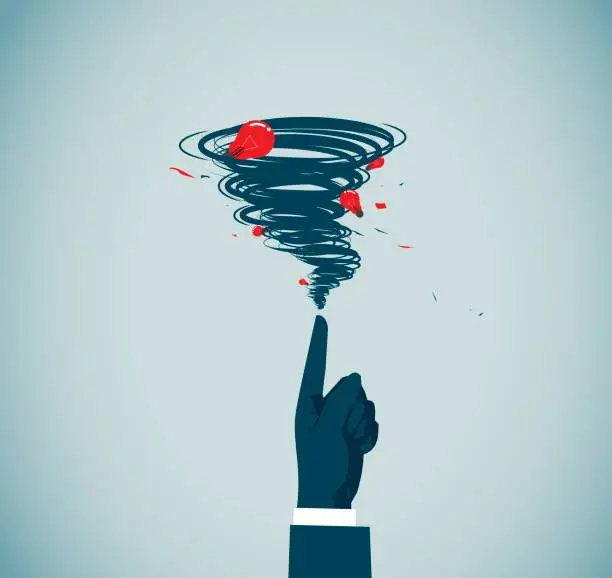 Vector illustration of Tornado