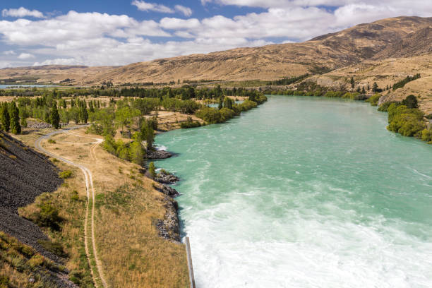 istock Hydro lake, New Zealanad 642694140