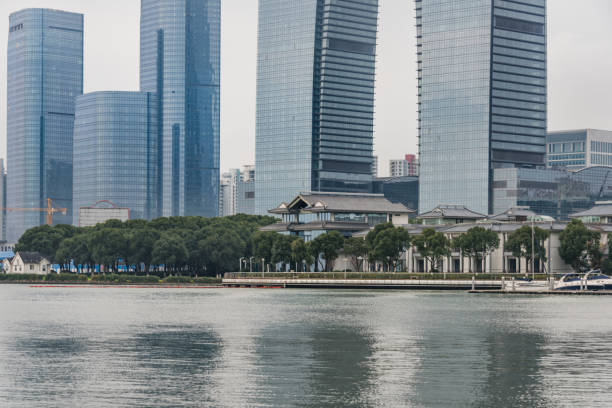 istock landmarks of Shanghai along Huangpu river 642699358