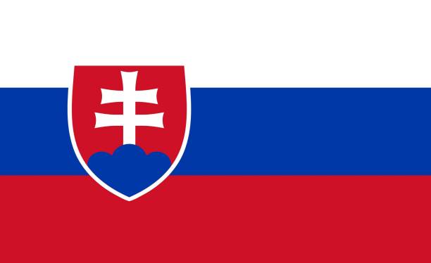 bandeira da eslováquia  - slovak flag - fotografias e filmes do acervo