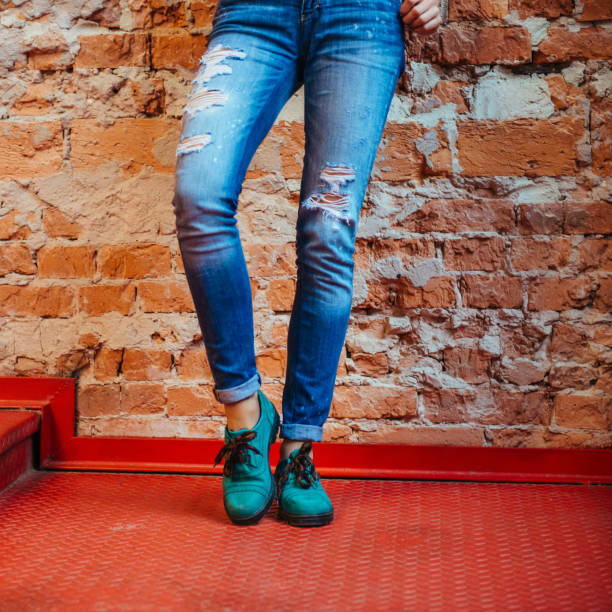 istock Girl in jeans.Art processing and retouching photos special. 642720848