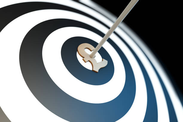istock Target the bow and arrow, hit the target, get success 642726840