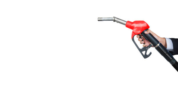 istock Gas pump for refueling car 642741414