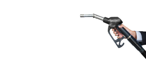 istock Gas pump for refueling car 642741494