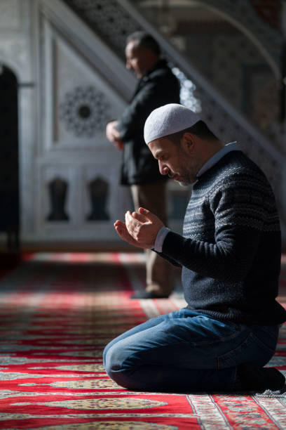 istock Muslims prayer in mosque 642751100
