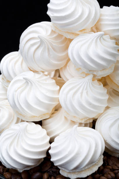 istock French vanilla meringue cookies and  coffee beans 642767764