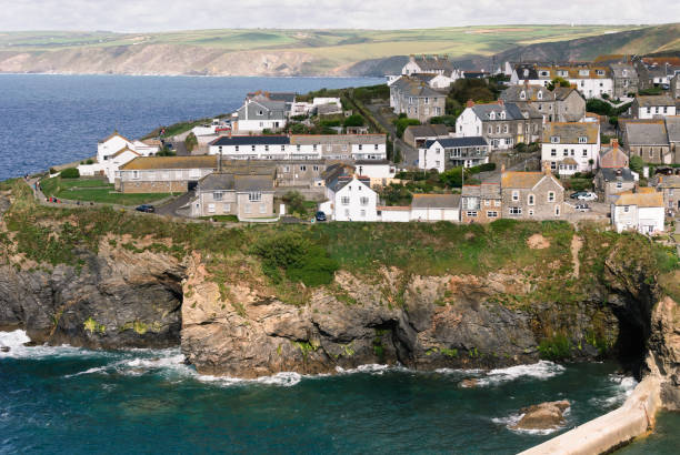istock overview in Port Isaac 642788274