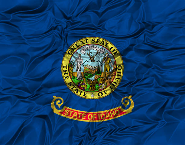 istock US flag of Idaho 642791326