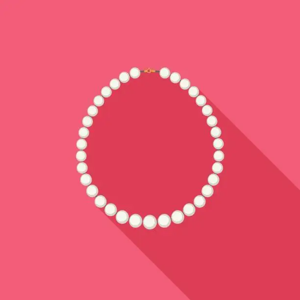 Vector illustration of Pearl Necklace