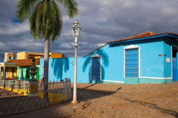 Plaza Mayor -Principal square of Trinidad. One of UNESCOs World Heritage sites since 1988. Sancti Spiritus Province, Cuba.