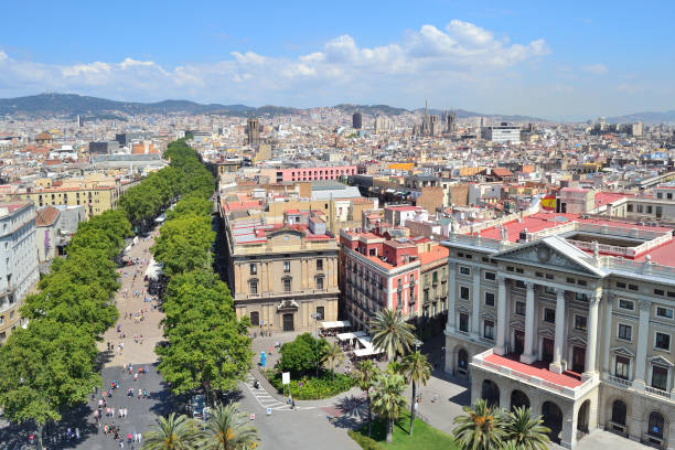 istock Top-view of Barcelona 642821962