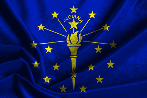 istock US flag of Indiana 642822116