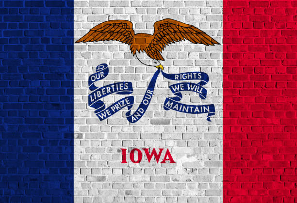 istock US flag of Iowa 642825108