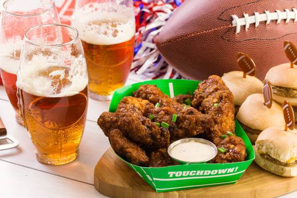 Snacks for watching a football game