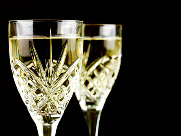 istock White Wine in a Cut Crystal Glass 642828466