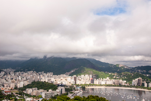 Wide-angle view of Botafogo Cove (Botafogo Cove) - Rio de Janeiro - Brazil