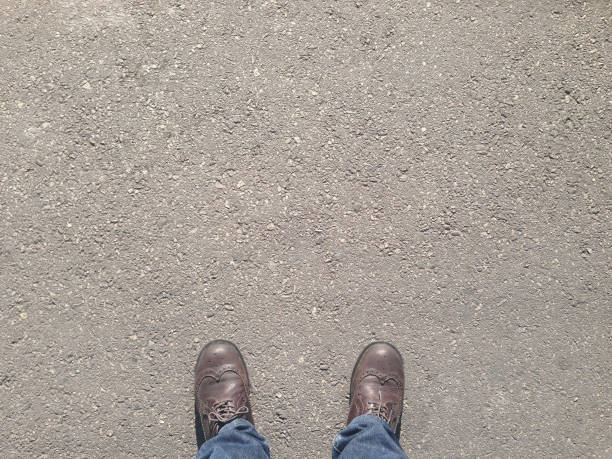 Man standing on the street with copy space
