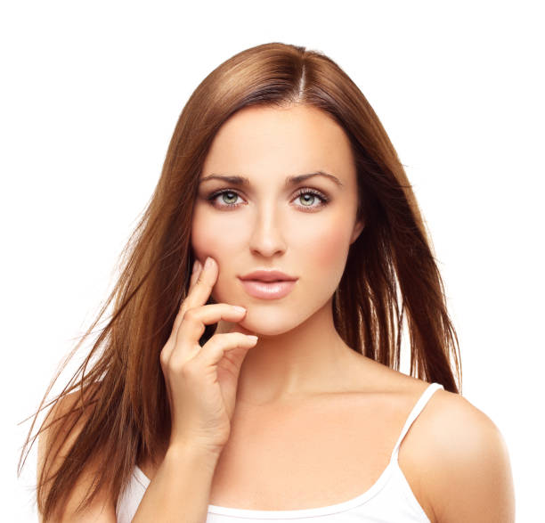 istock Young girl with windblown hair 642849878