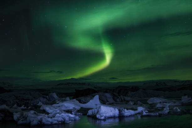 istock Northern lights at Glacier Lagoon 642850326