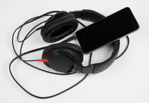 istock Smart phone and headphones 642850634