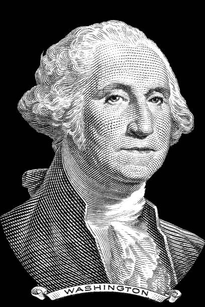 istock George Washington portrait on black 642855652