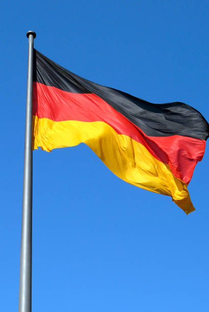 istock German national flag in Berlin - Germany. 642855966