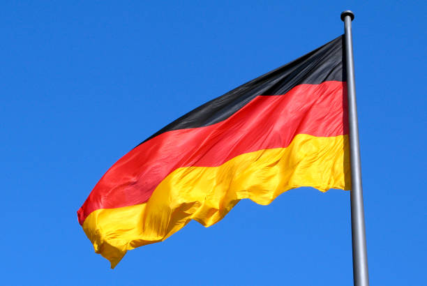 istock German national flag in Berlin - Germany. 642855996