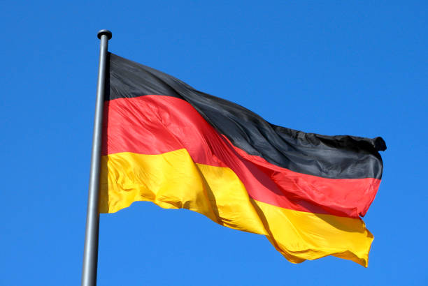 istock German national flag in Berlin - Germany. 642856024