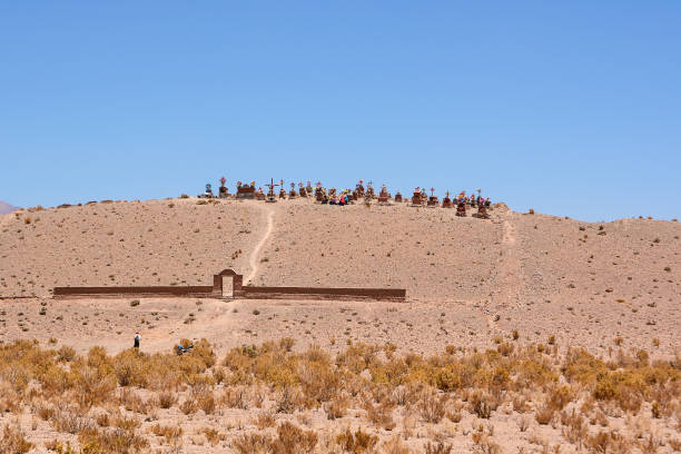 istock Cemetery in the Argentine desert in altitude 642862432