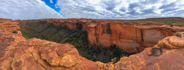 Unseasonal lush growth at Kings Canyon, Northern Territory, Australia