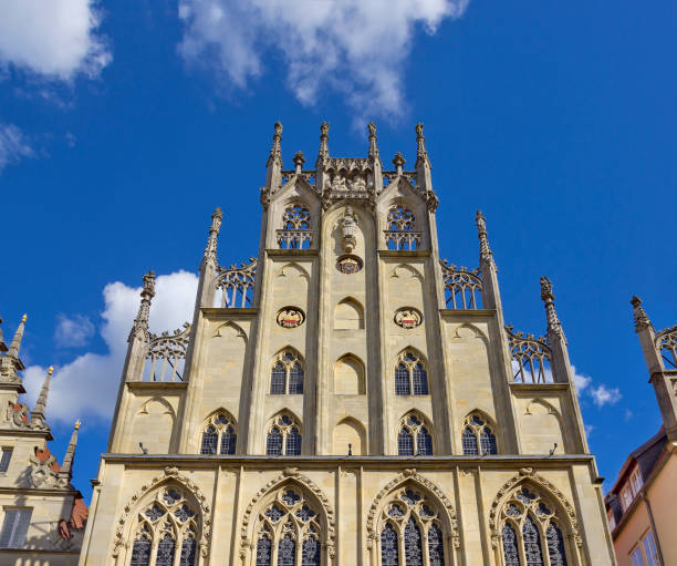 istock Medieval gothic Historical City Hall in Munster, Germany 642872970