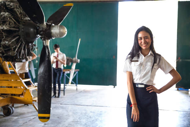istock Student at Aviation University in Thailand 642884944